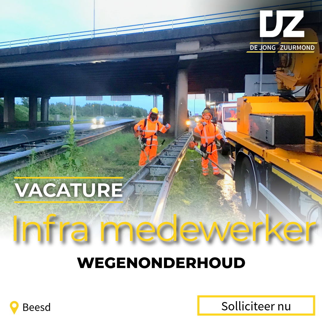 Campagnebeeld De Jong Zuurmond: Infra medewerker wegenonderhoud